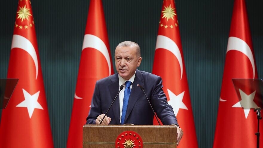 Turkish President Recep Tayyip Erdoğan. Source: Turkish Presidency via Twitter.