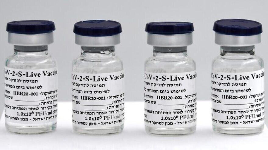 Vials of the experimental COVID-19 vaccine from the Israel Institute for Biological Research. Credit: Israeli Defense Ministry Spokesperson's Office.
