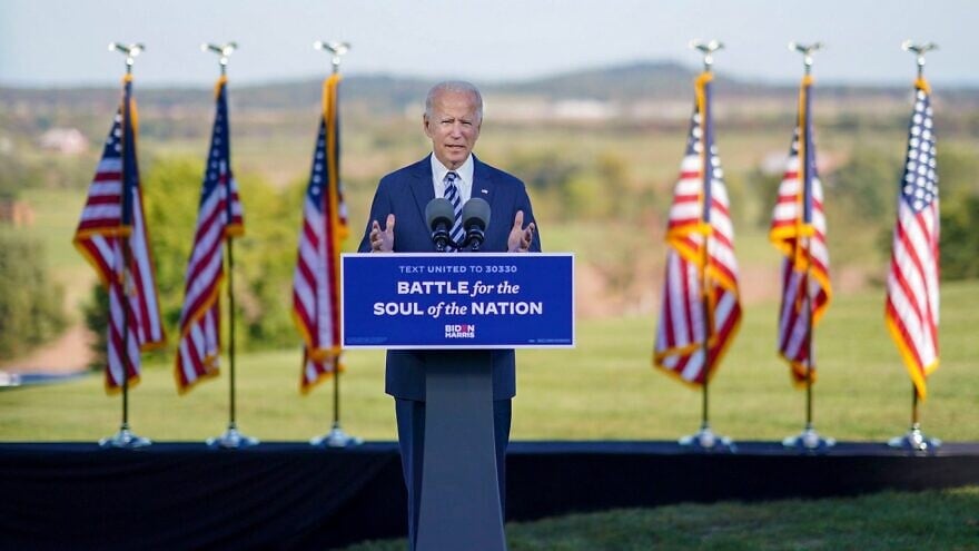 President-elect Joe Biden speaking in Gettysburg, Pa., on Oct. 7, 2020. Source: Joe Biden/Facebook.