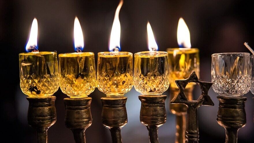 Chanukah menorah. Credit: Pixabay.