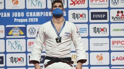 Israeli judoka Peter Paltchik was crowned European Judo Champion. Nov. 21, 2020. Source: Facebook.