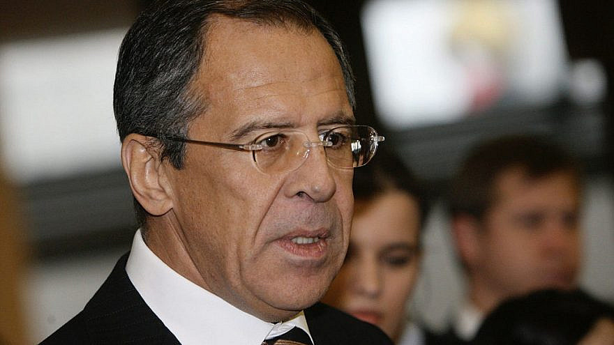 Russian Foreign Minister Sergei Lavrov at opening a global forum on partnerships between governments and businesses to counter terrorism as part of the Group of Eight (G8) summit, July 15-17, 2006. Credit: Russian Presidential Press and Information Office via Wikimedia Commons.