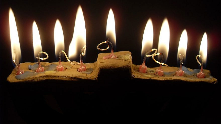 Chanukah menorah. Credit: Pixabay.