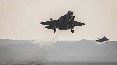 An IAF “Adir” (F-35I) fighter jet during the “Blue Flag” international aerial training exercise at the Ovda Airbase about 25 miles north of Eilat, Nov. 11, 2019. Photo by Yonatan Sindel/Flash90.