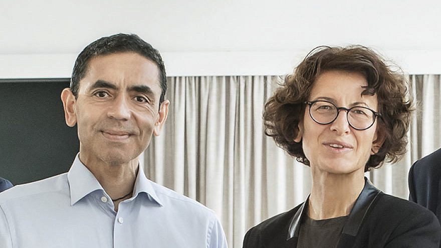 BioNTech founders Özlem Türeci and Uğur Şahin. Credit: BioNTech.