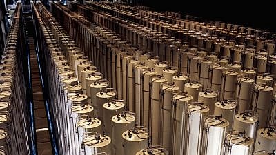 Gas centrifuges used to produce enriched uranium. Credit: U.S. Department of Energy via Wikimedia Commons.