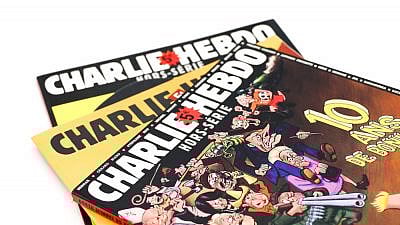 A June 2020 edition of Charlie Hebdo.
Credit: M. Etcheverry/Shutterstock.