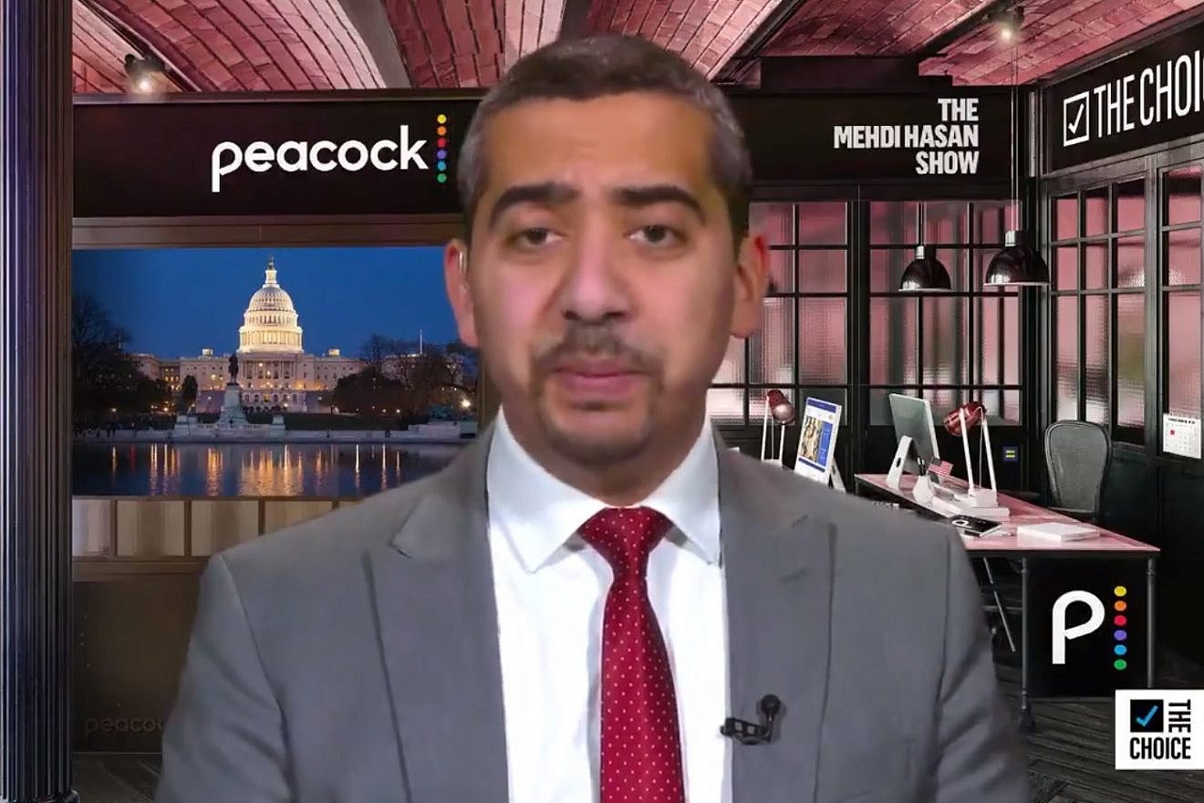 Mehdi Hasan, host of MSNBC’s “The Mehdi Hasan Show.” Source: Screenshot.
