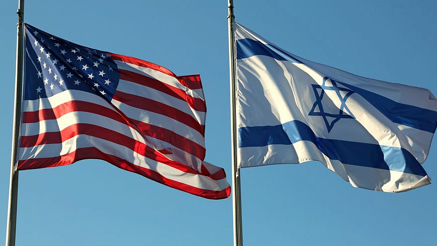 American and Israeli flags. Credit: ChiccoDodiFC/Shutterstock.