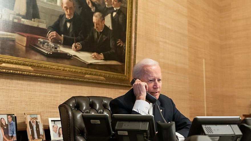 U.S. President Joe Biden in the Treaty Room of the White House, Feb. 18, 2021. Credit: Official White House photo by Adam Schultz.