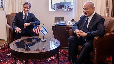 U.S. Secretary of State Antony Blinken meets with Israeli Prime Minister Benjamin Netanyahu in Jerusalem on May 25, 2021. Credit: State Department Photo by Ron Przysucha.