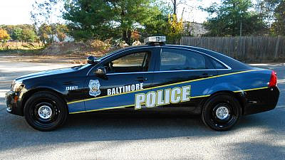 A Baltimore police cruiser. Credit: Wikimedia Commons.