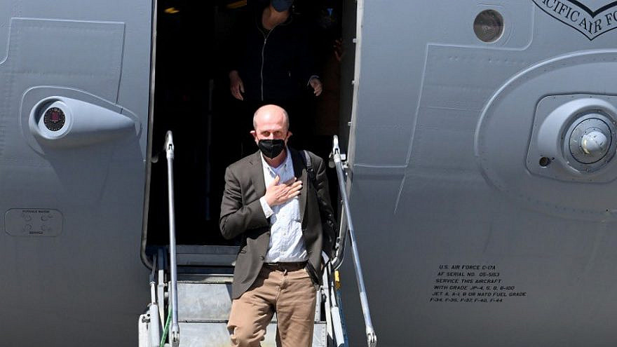 U.S. Deputy Assistant Secretary for Israel-Palestinian Affairs Hady Amr arriving in Israel on May 14, 2021. Source: U.S. Embassy Jerusalem/Twitter.