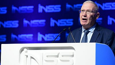 Executive director of the National Security Studies (INSS) Amos Yadlin speaks at the Annual International Conference of the Institute for National Security Studies in Tel Aviv on Jan. 29, 2020. Photo by Tomer Neuberg/Flash90.