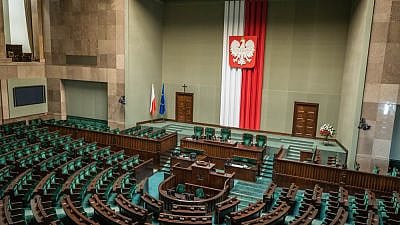 The Lower House of the Polish parliament called Sejm. Credit: Spandow Stock Photo/Shutterstock.
