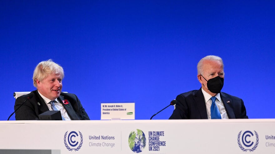 British Prime Minister Boris Johnson with U.S. President Joe Biden at the Innovation event at the SEC, Glasgow, Feb. 11, 2021. Credit: Karwai Tang/Government of the United Kingdom.