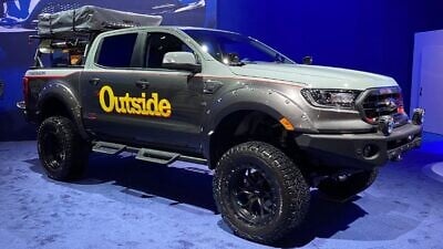 Watergen’s Mobile Box made its world debut on the Ford Ranger pick-up truck at the Specialty Equipment Market Association (SEMA) show from Nov. 2-5 in Las Vegas. Credit: Watergen.