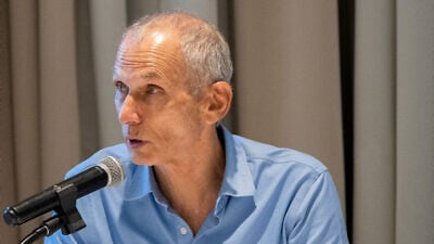 Israeli Public Security Minister Omer Bar-Lev speaks during a visit to the upper Galilee, Aug. 11, 2021. Photo by Basel Awidat/Flash90.