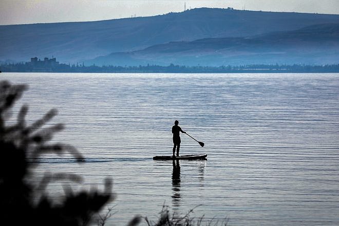 Lake Kinneret in northern Israel on Oct. 21, 2021. Photo by Yossi Zamir/Flash90.
