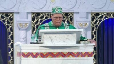 Nation of Islam leader Louis Farrakhan delivered his annual Saviours' Day address, titled “The Swan Song,” on Feb. 27, 2022. Credit: MEMRI.