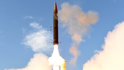 An illustration of the Arrow 3 missile interceptor. Credit: Israel Aerospace Industries.