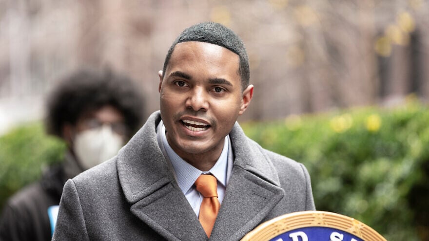 The campaign allegedly focused on more than a dozen congresspeople, including Rep. Ritchie Torres, seen here in 2020. Photo by Lev Radin/Shutterstock.