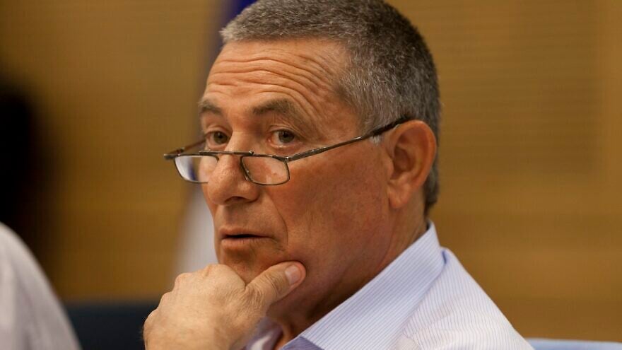 Doron Almog attends an Internal Affairs committee meeting at the Knesset on Nov. 6, 2013. Photo by Flash 90.