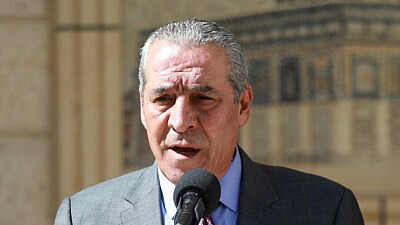 Palestinian Minister Hussein al-Sheikh in Ramallah, July 24, 2021. Photo: Flash90