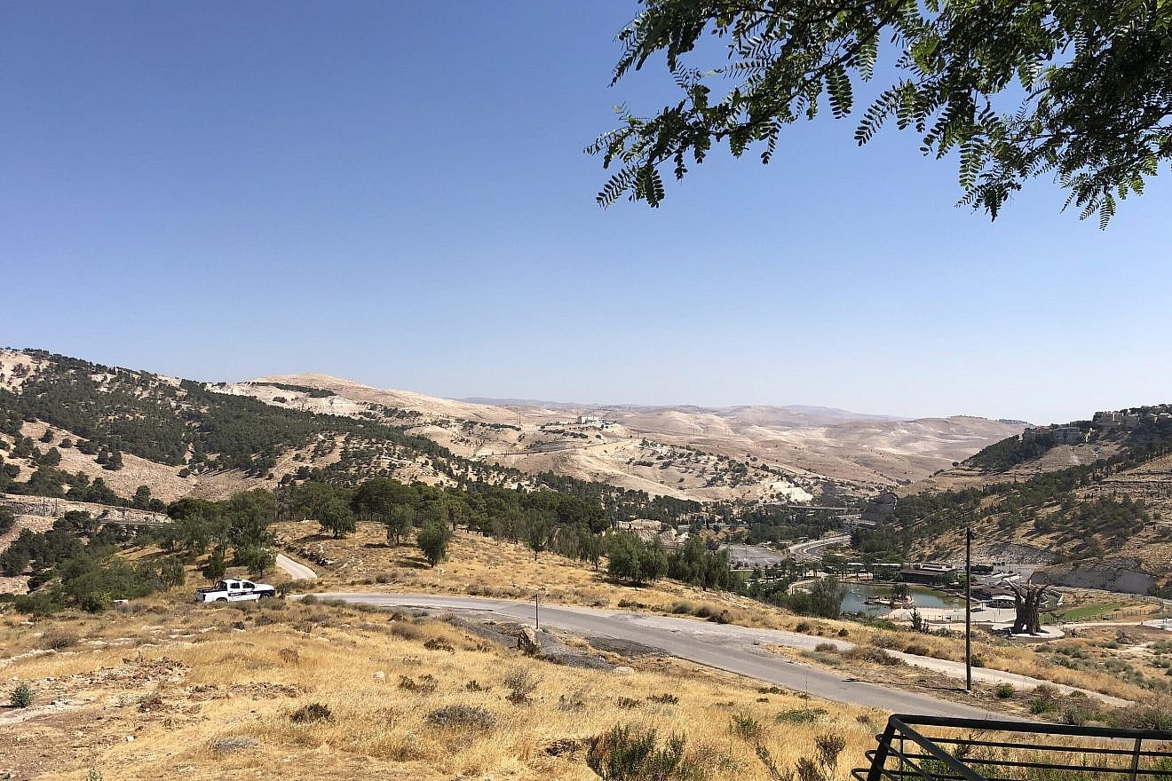 View of the E1 corridor from Ma'ale Adumim. Photo by Josh Hasten.