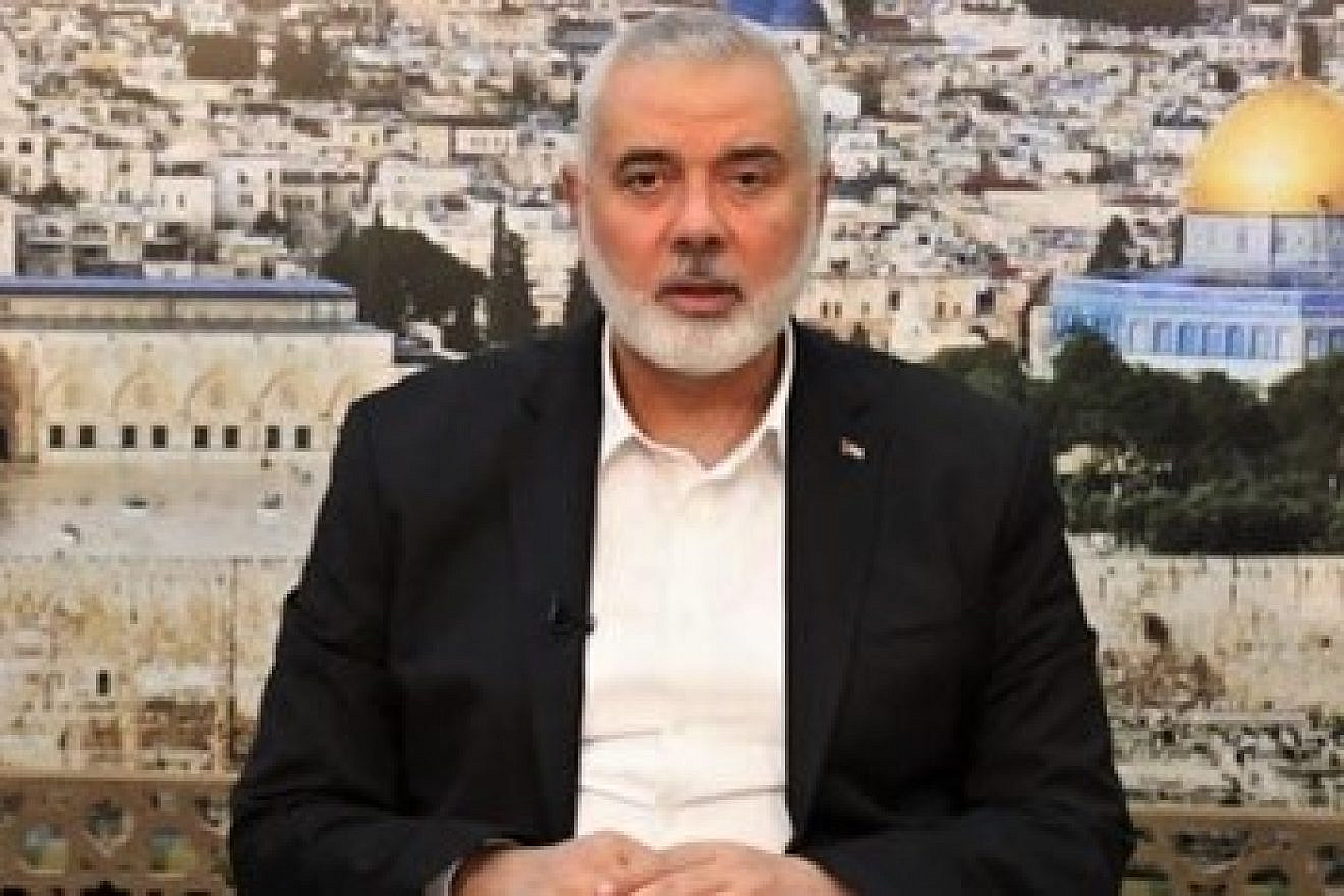 Hamas political bureau head Ismail Haniyeh, June 19, 2022. Source: Hamas.ps/ar.
