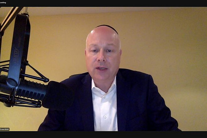 Former Middle East envoy Jason Greenblatt discusses how the Abraham Accords came to fruition two years ago via a Zoom webinar on Aug. 25, 2022. Source: Screenshot.