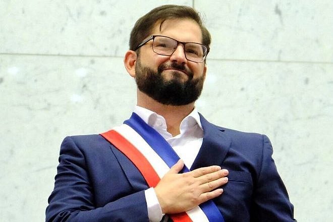 Chilean President Gabriel Boric at his inauguration ceremony, March 11, 2022. Source: Wikimedia Commons.