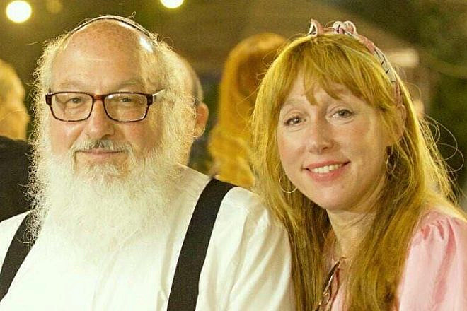 Jonathan Pollard, a former U.S. Navy analyst who served 30 years in prison in the United States on charges of spying for Israel, and his fiancée Rivka Abrahams-Donin. Credit: Courtesy.