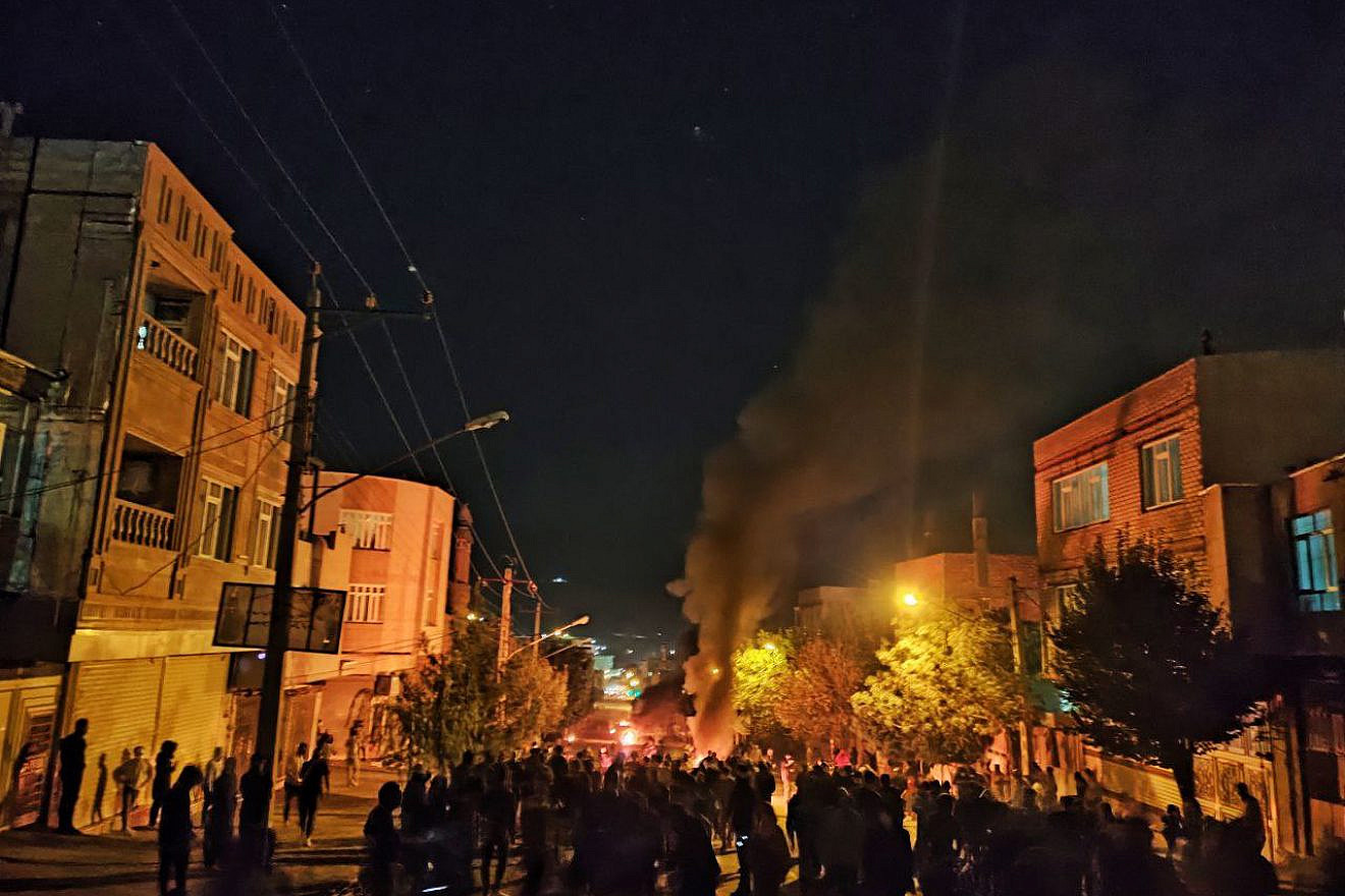 Iranians demand change in Mahabad, West Azerbaijan Province, Oct. 13, 2022. Source: Twitter.