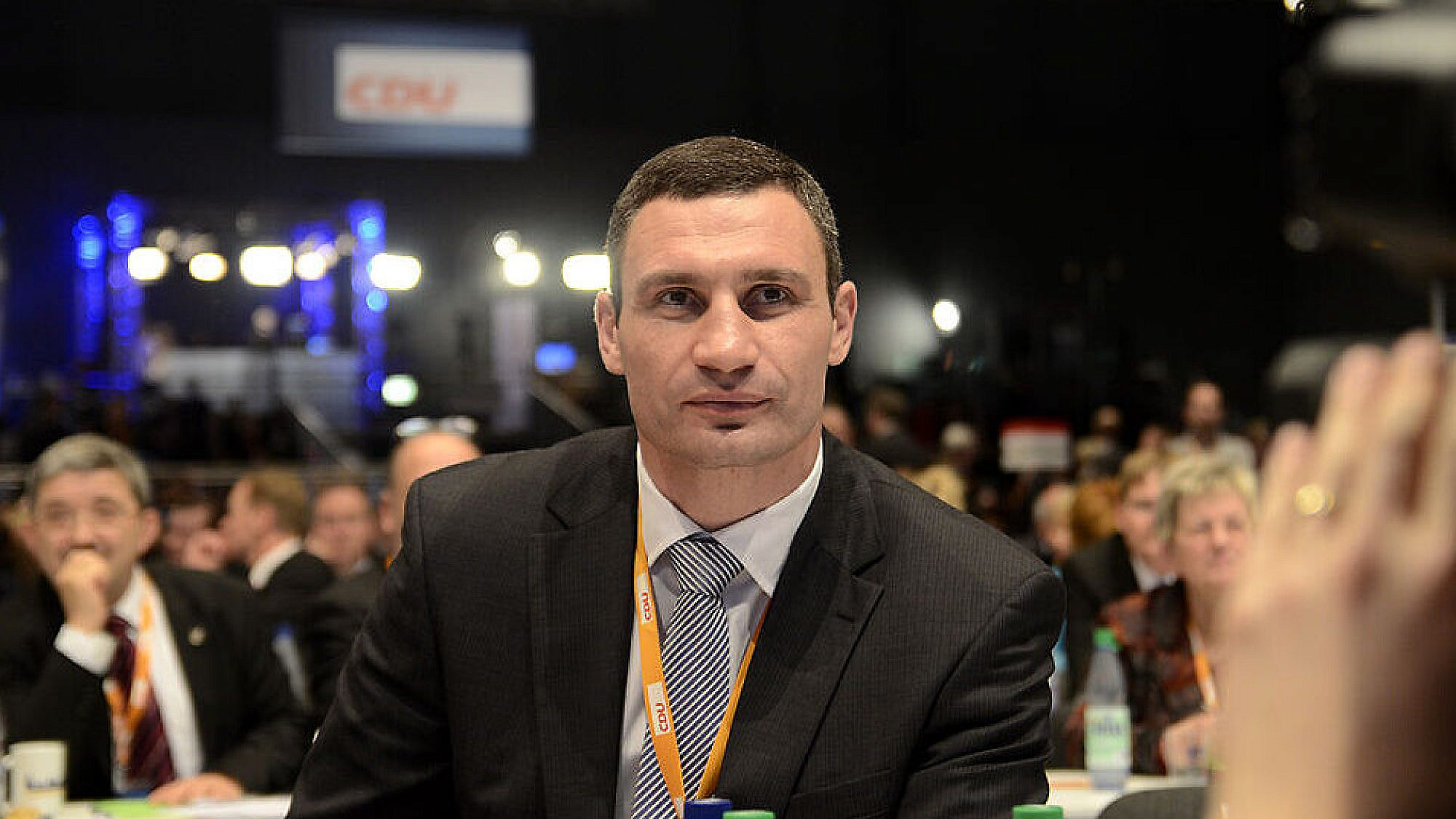 Vitali Klitschko attends a Christian Democratic Union Party conference, on Dec. 4, 2012. Credit CDU/CSU-Bundestagsfraktion via Wikimedia Commons.