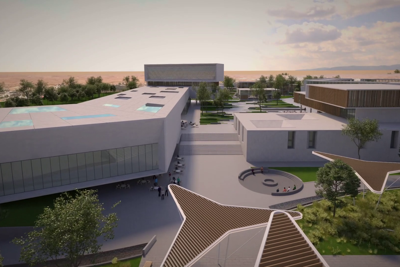 Concept art of the World Zionist Village campus to be built in Beersheva, Israel. Courtesy: JNF-USA