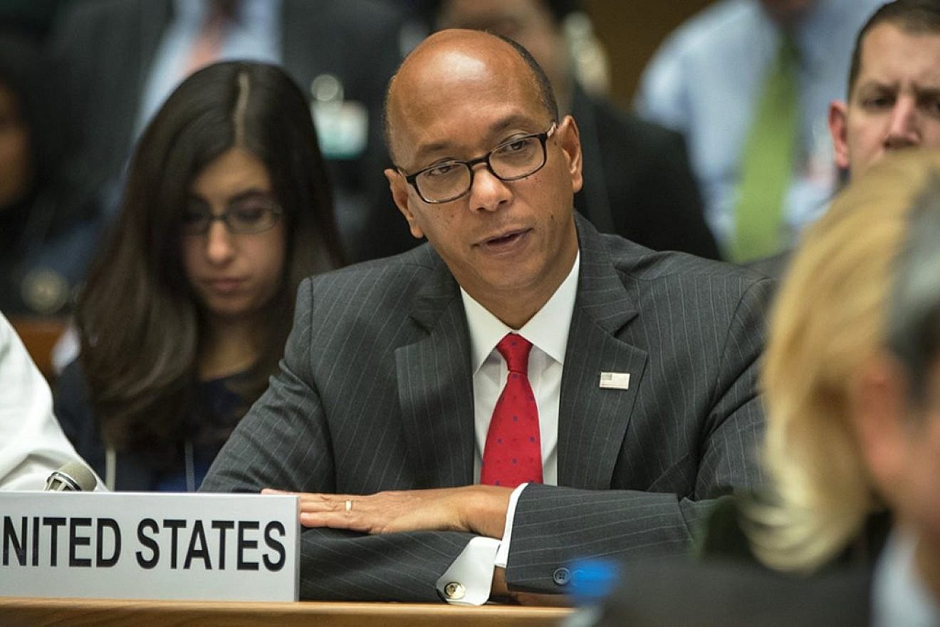 Robert Wood, the alternative representative of the U.S. for special political affairs in the U.N. Source: Hillel Neuer/Twitter.