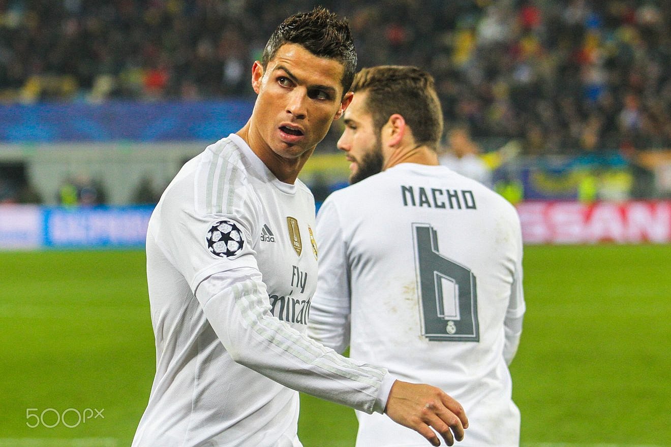 Cristiano Ronaldo of FC Real Madrid during the match of UEFA Champions League against FC Shakhtar at the Arena Lviv stadium on Nov. 25, 2015 in Lviv, Ukraine. Credit: Wikimedia Commons.