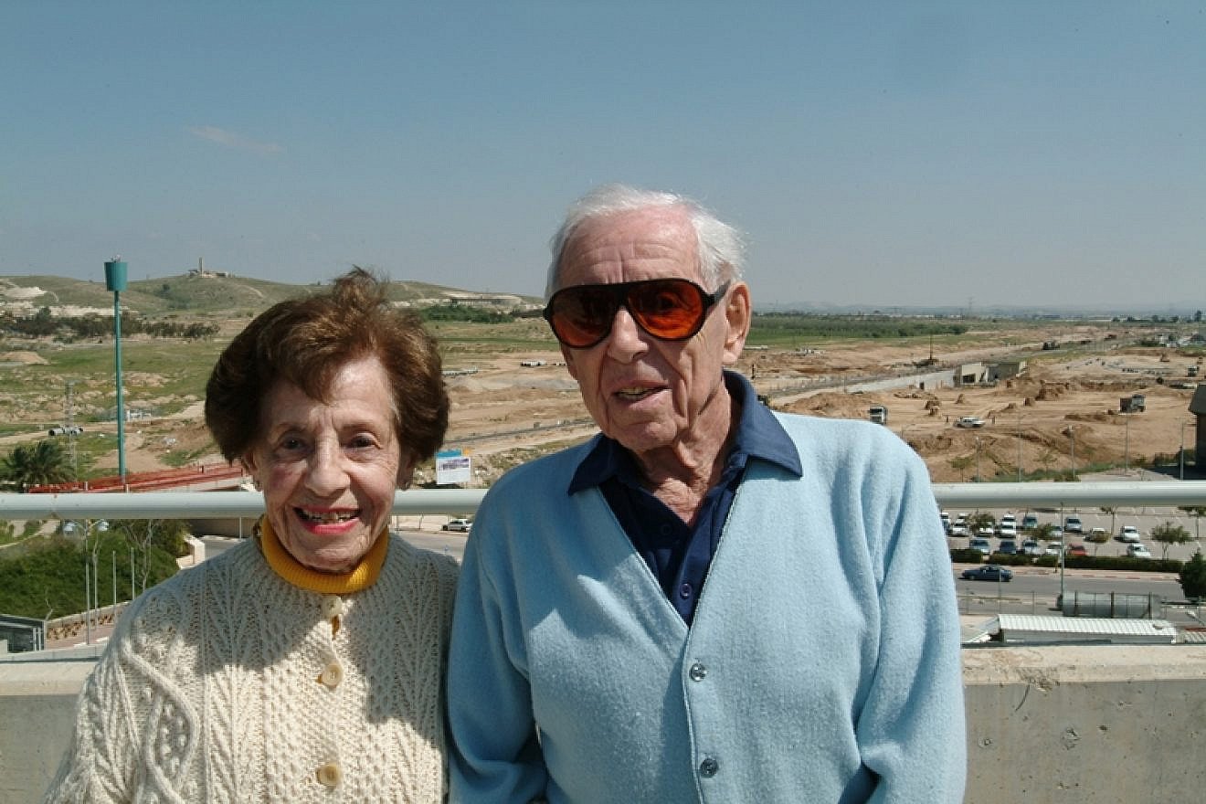 Howard and Lottie Marcus at Ben-Gurion University of the Negev in Beersheva. Credit: Courtesy.