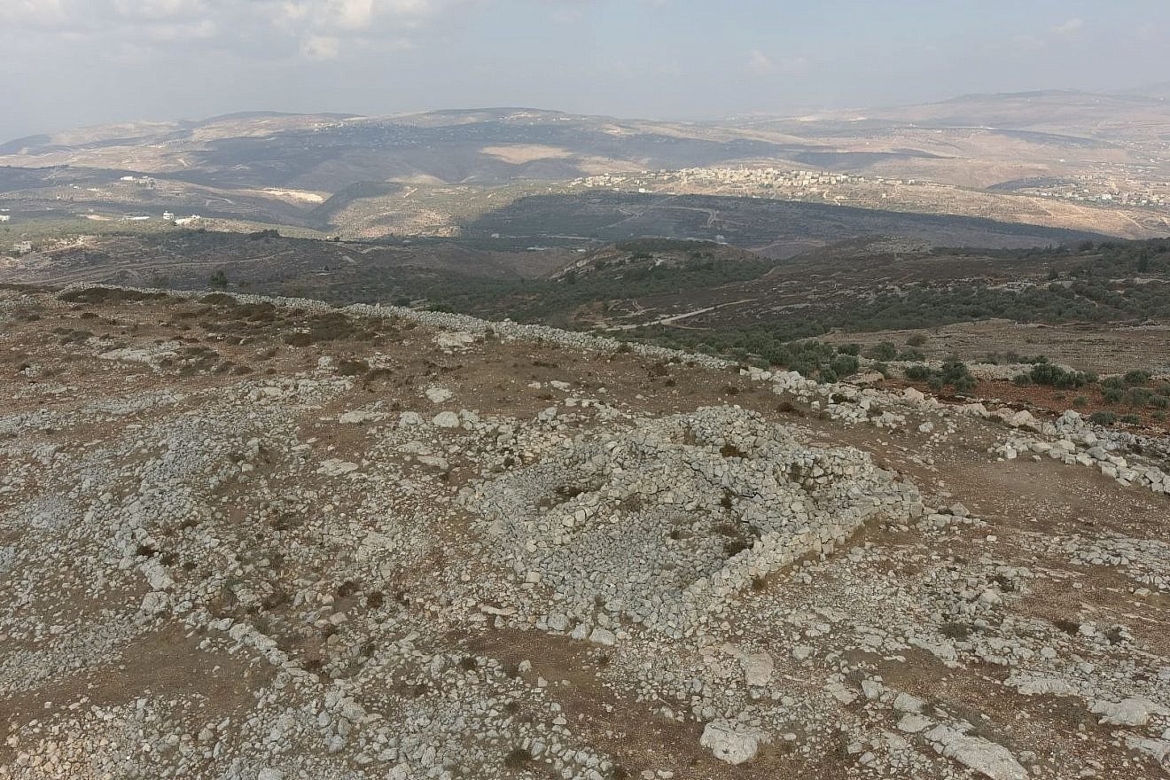 The Mount Ebal archaeological site near Nablus is situated on the northeastern spur of the mountain. Credit: Forum for the Struggle for Every Dunam.