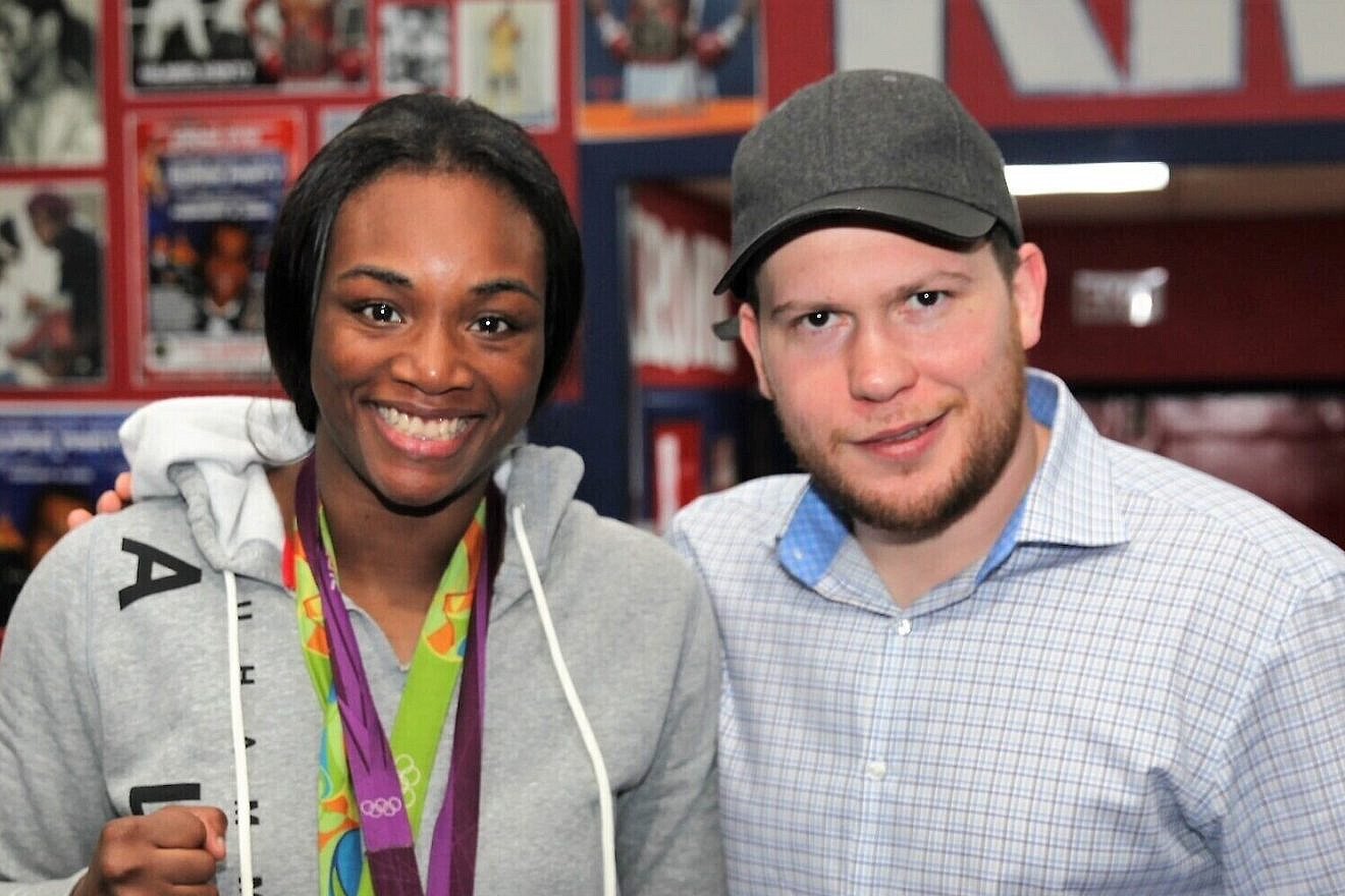 Light middleweight champion Claressa Shields and boxing promoter Dmitriy Salita. Courtesy of Dmitriy Salita.