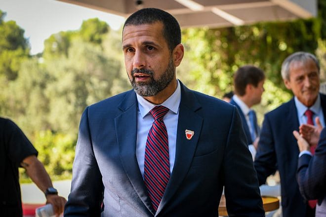 Bahraini Ambassador to Israel Khaled Yousif al-Jalahma attends a Rosh Hashanah event in Jerusalem, Sept. 20, 2022. Photo by Arie Leib Abrams/Flash90.