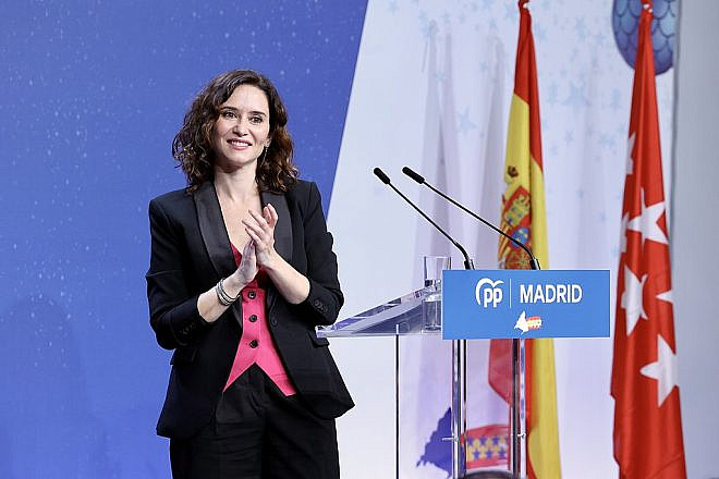 President of the Community of Madrid Isabel Diaz Ayuso, Dec. 12, 2022. Credit: Populares de Madrid via Wikimedia Commons.