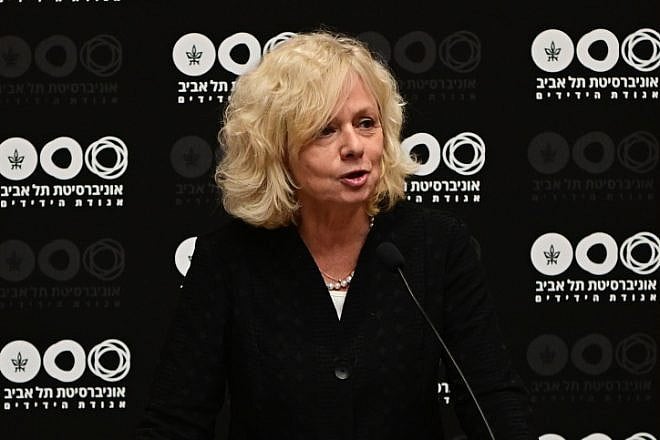 Gali Baharav-Miara, attorney general of Israel, speaks at Tel Aviv University, Sept. 28, 2022. Photo by Avshalom Sassoni/Flash90.