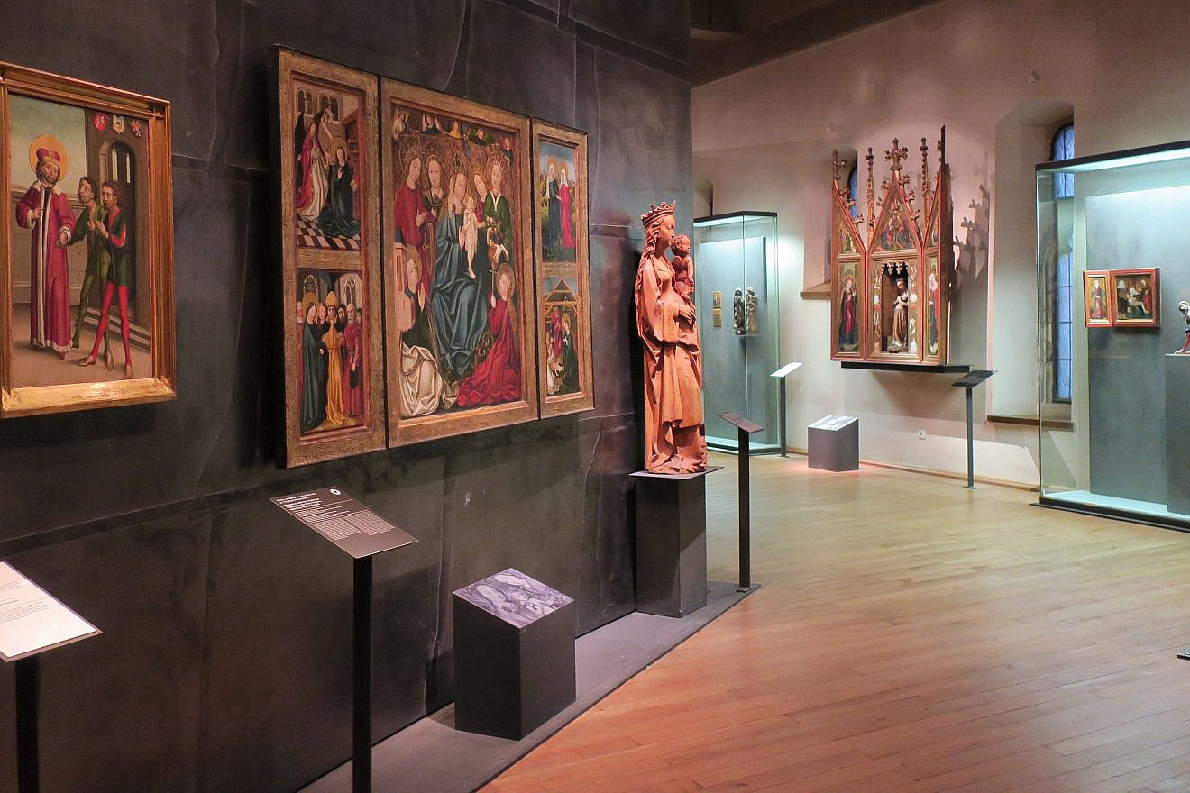 Artworks on view in 2017 at the Convent of St. Agnes, part of the National Gallery Prague. Photo by Menachem Wecker.