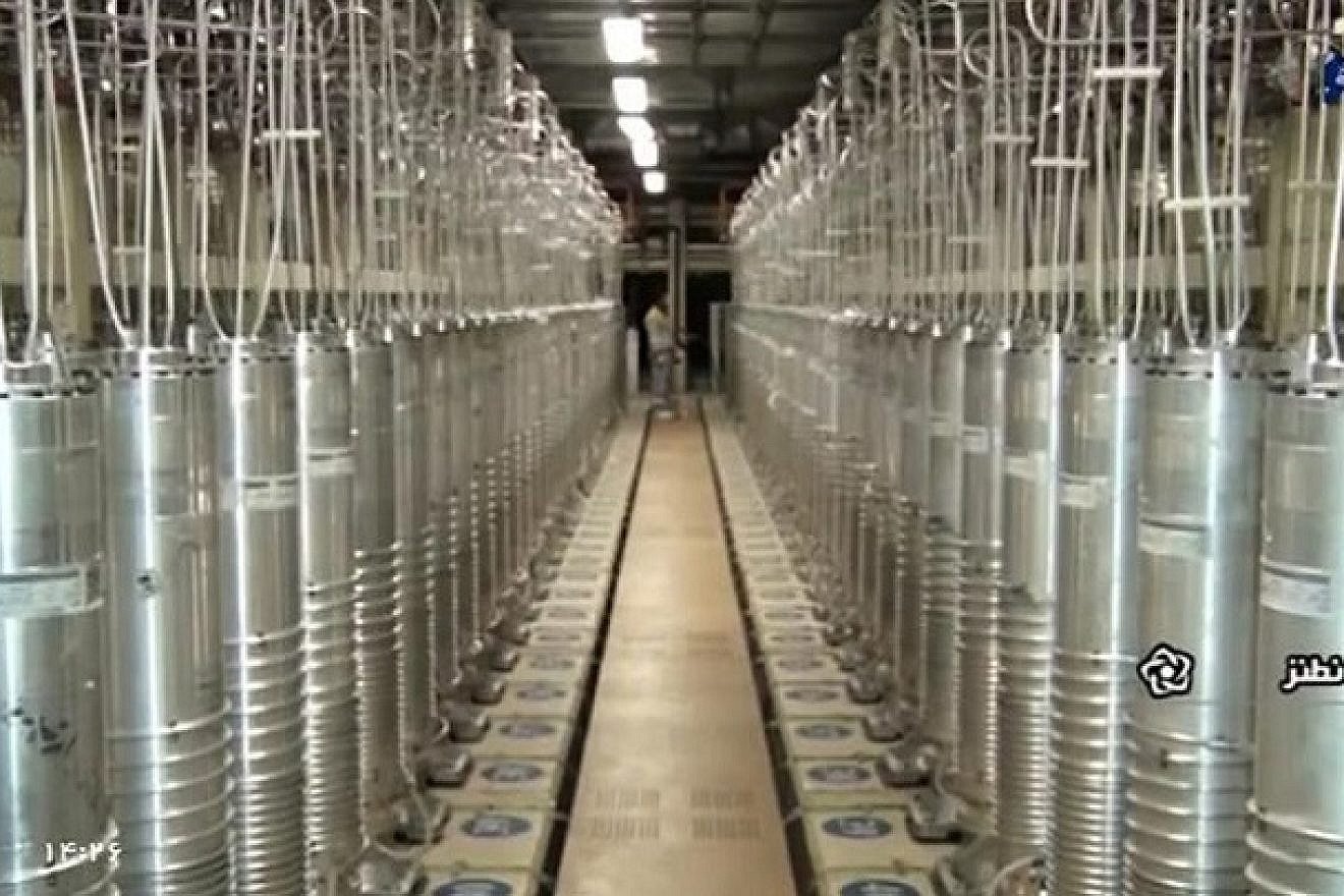 Centrifuges at the Natanz uranium enrichment facility in Iran. Source: X.