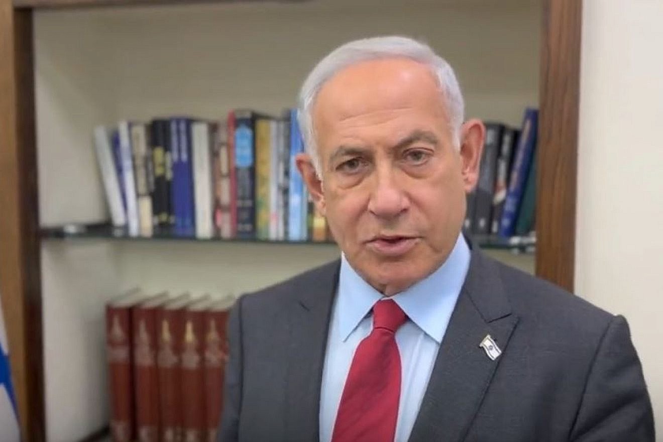 Israeli Prime Minister Benjamin Netanyahu in a video post on Feb. 13, 2023. Source: Twitter.
