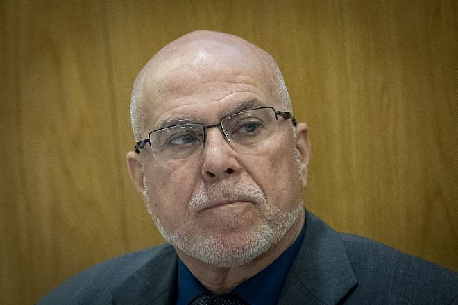 MK Zvika Fogel leads a National Security Committee meeting at the Knesset in Jerusalem, Feb. 27, 2023. Photo by Yonatan Sindel/Flash90.