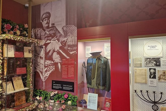 A display for Portuguese Army officer Capt. Arthur Carlos de Barros Basto (1887-1961) at the Jewish Museum of Oporto in Portugal. Credit: Courtesy.