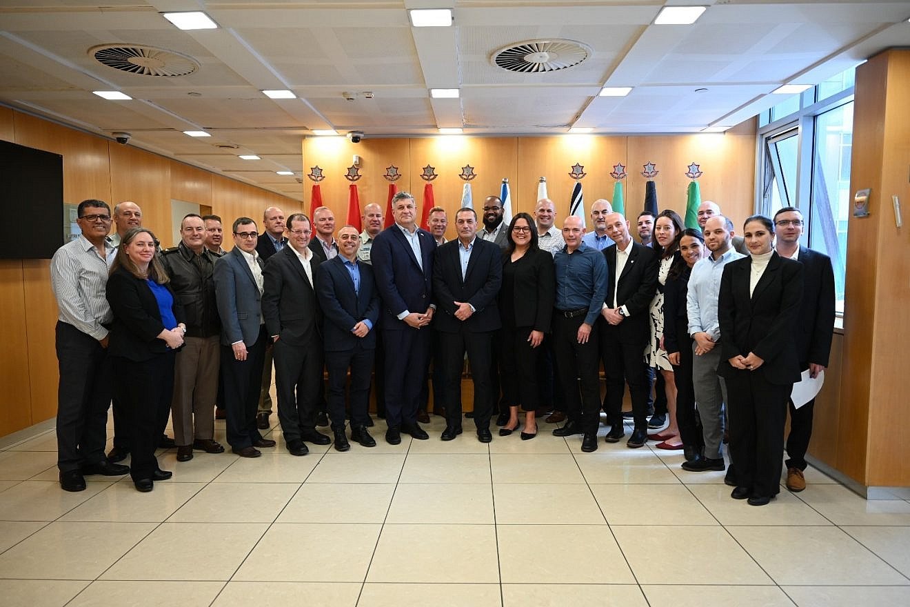 The U.S.-Israel Defense Acquisition Advisory Group convenes in the Jewish state, March 1, 2023. Credit: Israeli Ministry of Defense Spokesperson’s Office.